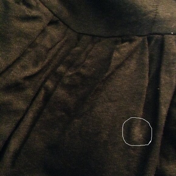 AS IS Vintage 1950s '50s Wool Cocktail Dress w. Lace Sleeves & Small Velvet Bows - Picture 6 of 8